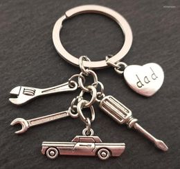 Keychains Tool Key Chain Mechanic Keychain Gifts Car Lover Gift Tools Dad Father Hand Stampe Souvenir For Men Miri226190688