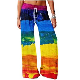 Pantaloni da donna Capris Spring Tie-Dye Pants Summer Fashion Pants Women Casual Strtwear Strtwear Pants Y2K Pantaloni eleganti Donne alla moda Y240429