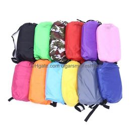 Hammocks X Cm Fast Iatable Lounger Air Sofa Lazy Slee Bag Bed Hammock For Beach Traveling Cam Picnics Drop Delivery Home Garden Furnit Dh3Zi