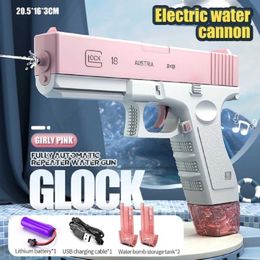 Gun Toys Water Gun Electric Pistol Shooting Toy Full Automatic Summer Beach Outdoor Fun Toy For Kid Children Boys Girls Adults Gift T240428