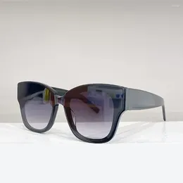 Sunglasses Women Outdoor Sunshine Beach Driving Travel Big Frame Eyewear Thick Acetate Slant Light UV400 Luxury Fashion Glasses