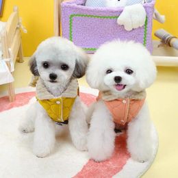 Dog Apparel Stylish Pet Coat For Occasions Clothes Bow-tie Traction Ring Button Closing Thickened 2-legged Coats Pets