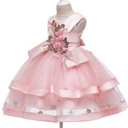 Girl's Dresses Baby Girls Flower Princess Ball Gown Party Tutu Dress For Brithday Wedding Dresses Kids Christmas Dress Children Girls Clothing