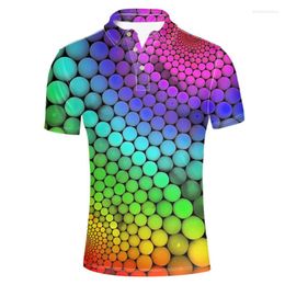 Men's Polos Lapel Collar Polo Shirt Graffiti Pattern Daily Short-sleeve 3D Clothing Apparel Fashion Casual Comfortable Top Shirts