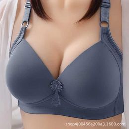 Bras Comfortable and breathable womens bra beautiful back lingerie slim smooth no stripe ring womens bra Y240426