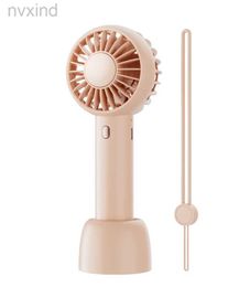 E70Q Electric Fans Mini Portable Fan Handheld USB Charging Fan Cooling Electric Fan 3 Speed Adjustment Powerful Outdoor Travel d240429