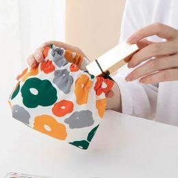 Storage Bags Pocket Cosmetic Bag Elastic Self-Closing Pouches Waterproof Coin Purse For Makeup Lipstick Earphones Jewellery Organiser