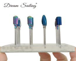 Nail Drill Bits Holder Storage Nail Drill Bit Organizer Container ABS Manicure Tool 12 Holes Silver Salon Manicure Tools2726127
