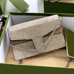 High Quality Designer Bag Serpentine Marker Shoulder Bag Handbags Chain Strap Purse Clutch Bag Mini CrossBody Fashion Wallet Luxury Mini Woman Leather Wallet AAA