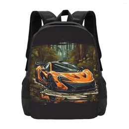 Backpack Powerful Sports Car Cartoon Nature Style Outdoor Backpacks Women Streetwear School Bags Colorful Breathable Rucksack