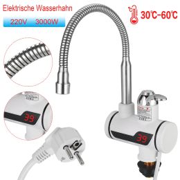 Set 3000W Electric Home Heating Faucet Kitchen Bathroom Faucet Accessories Household Electric Hot Water Faucet With Digital Display