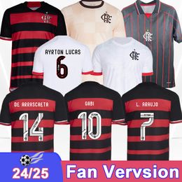 24 25 Flamengo Mens Soccer Jerseys GABI PEDRO ALLAN GERSON Home Away Limited Edition Training Wear Football Shirts Short Sleeve Uniforms