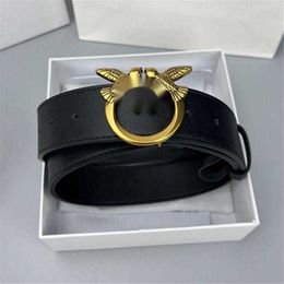 Belts 2024 Designer Belt Brand Mens 4.0cm Womens 3.0cm Swallow Buckle Belt Classic Genuine Leather Trend Fashion Leisure Bird Buckle Cowhide Belt Gift Box Wholesale