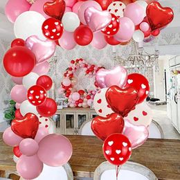 Party Decoration Valentine Day Decorations Valentine's Balloon Garland Kit With Love Foil Balloons For Wedding Anniversary Easy