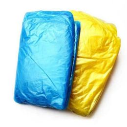 Disposable PE Raincoats Poncho Rainwear Travel Rain Coat Rain Wear gifts mixed colors4743987