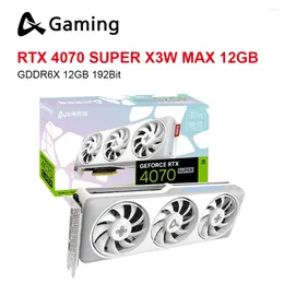 Graphics Cards Axe Gaming RTX4070 SUPER X3W MAX 12GB Video Card GDDR6X NVIDIA 192Bit 16Pin Placa De