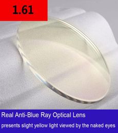 161 Index Aspheric Optical Prescription Lens AntiRadiation Reflection Blue Rays 2 PCS CR39 Myopia Glasses Lens7127921