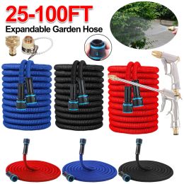 Decorations 25100FT Garden Water Gun Set Expandable Water Hose Garden Water Pipes High Pressure Telescopic Water Pipe for Garden Car Wash