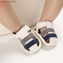 Sandals Summer newborn baby shoes cotton baby sandals baby bed shoes casual childrens mules childrens clothing boys and girls 0-18 months oldL240429