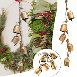 Party Supplies Christmas Cow Bells Shabby Chic Rustic Hang Tree Cowbells Metal Vintage Lucky Bell Garland Wall Decorations