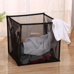 Storage Baskets UIY Buggy Bag Waterproof Storage Bag Household Dirty Laundry Basket Folding Clothing Storage Bucket Clothes Toys Organizer