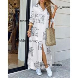 Shirt Dresses for Women Plus Size Fashionable Shirt Style Button Dress Ladies Casual Long Street Dresses Loose Home Maxi Women 973