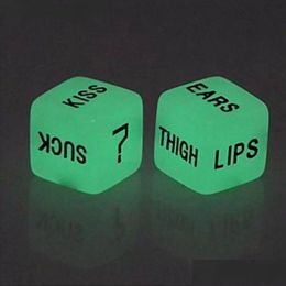 Party Favor Dice Toys Funny Glow In Dark Love Sieves Adt Couple Lovers Games Toy Valentines Day Gift For Boyfriend Girlfriend Drop Del Dh0Jt