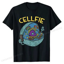 Men's T-Shirts Cell Fie Funny Science Biology Teacher T Shirt Tops Ts Discount Casual Cotton Mens Top T-shirts Casual T240425