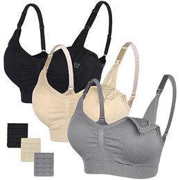 Bras Pregnant womens bras thread care bras maternity clothing anti sagging breathable latex bras Y240426
