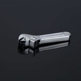 Portable Cool Lighter Small Wrench Bright Chrome Open Flame Lighter For Mens Smoking