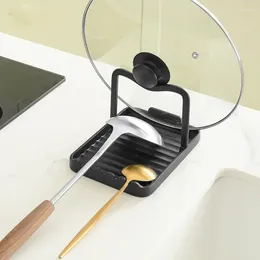 Kitchen Storage Multifunction Pan Cover Rack Counter Heat Resistant Spoon Rest Convenience Anti-slip Tools Accessories