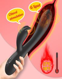 Heating Rabbit Vibrator for Woman G Spot Vagina Clitoris Stimulator Masturbator Dildo Adult Sex Toys4011091