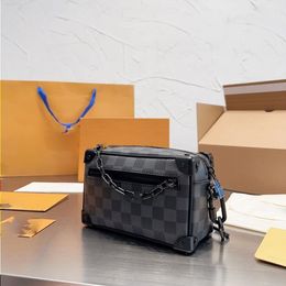 LoulsVutton Designer waist bags packs crossbody bag luxurys shoulder bag fanny pack for men belt bag Genuine leather Chessboard mens fa Splm