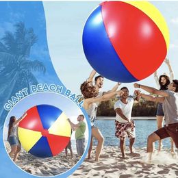 Party Balloons Large 80-200cm Outdoor Sports Inflatable Beach Ball Ocean Swimming Pool Water Ball PVC Inflatable Toy Ball for Children and Adul T240428