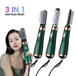 220V 3 in 1 Hair Styling Tools Curler Hairdryer Rotational Hair Curling Comb Professinal Hair Dryer Brush Salon Blow Dryer 240429