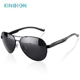 Sonnenbrille Klassische polarisierte Pilot -Sonnenbrille für männliche Fahren schwarzer Sonnenbrillen Herren Vintage Eyewear Gafas de Sol 8955 D240429