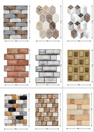 3030cm 3D Wallpaper Stickers DIY Brick Stone Self Adhesive Waterproof Wall Paper Kitchen Bathroom Living Room Tile Stickers Renov1889222