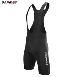 Darevie Bicycle Bib Shorts Mens 2024 High Waist Style 6.8cm Non slip Leg Holder Mens Bicycle Bretelle 3D gel Pad 6H Ride Tablet 240425