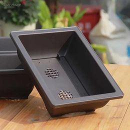 Planters Pots 1 square flowerpot imitating plastic balcony bonsai bowl potted plant rectangle Q240429