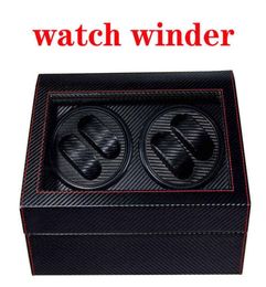 Luxury Fashion High Quality Watch Winder Mover Open Motor Stop Automatic Watch Rotator Display Box Winder Remontoir Wood Leather H1199631