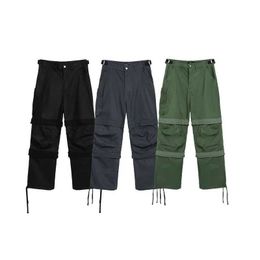 Men's Pants FAR. ARCHIVE Trousers 1 1 High Quality Layered Tactical Multi-Pocket Parachute Sweatpants Mens Womens Loose Casual Pants J240429