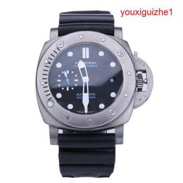 Nice Wrist Watch Panerai SUBMERSIBLE Men's Automatic Mechanical Watch Luxury Diameter 47mm PAM01305