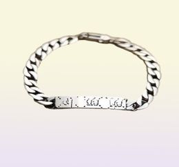 Fashion punk bracelet cuff bangle men women designer cuban chain stainless steel Jewellery women sterling silver hip hop bracelets b4515639