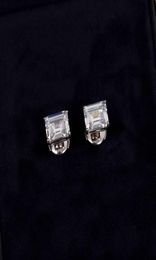 S925 silver stud earring platinum color for women wedding jewelry gift have stamp charm engagement PS31846773373