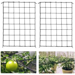 Decorations Garden Fence Mesh Grow Tents Bean Trellis Flexible Plant Climbing Steel 4/6 Hooks Home Plant Knitting Elastic Netting Farm