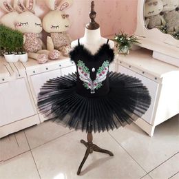 Stage Wear Colourful Children's Ballet Fluffy Skirt Girls Professional Tutu Dress Swan Lake Performance Costumes