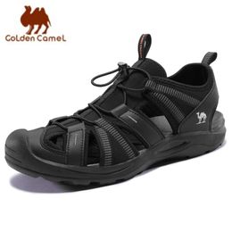 GOLDEN CAMEL Mens Summer Sandals Closed Toe Sports Hiking Sandal Outdoors Non Slip Water Beach Shoes for Men Slippers 240418