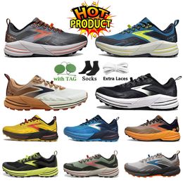 Comforts new running shoes hotsale Mens brooks Tempo Triple black white grey jogging Orange Mesh Trainers Outdoors mens Comforts walking yellow Sports Size 36-45