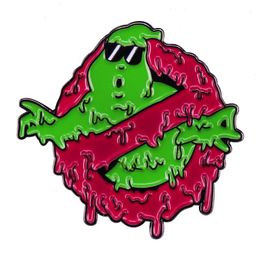 Halloween Horror Ghost Enamel Pins Ghostbusters Drama Backpack Badges Weird Brooch for Clothes Fashion Jewellery Accessories pin S1000
