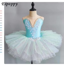 Stage Wear Girls Ballet Skirt Children's Pettiskirt Costume Toddler Princess Tulle Professional Swan Lake Dancing Dress